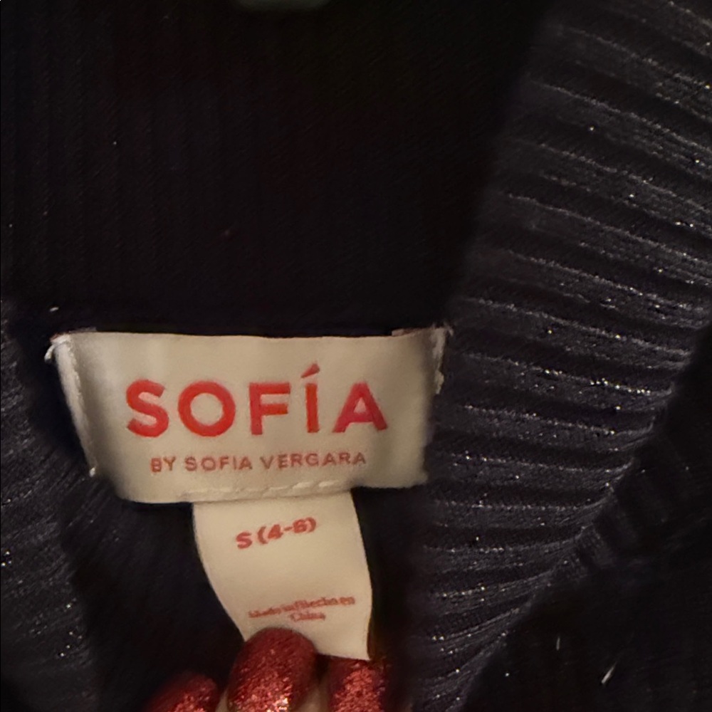Brand-New Sofia by Sofia Vergara Twist Front Sweater Dress, size small - Picture 6 of 7